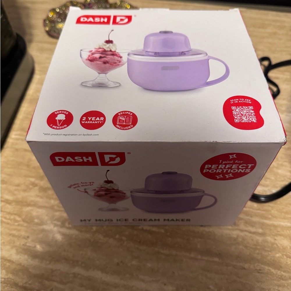 Dash Purple Ice Cream Maker